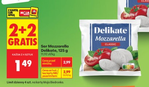 ser mozzarella bez laktozy