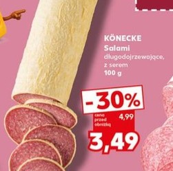 Salami długodojrzewające z serem
