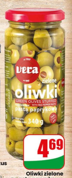 Oliwki zielone z pastą paprykową