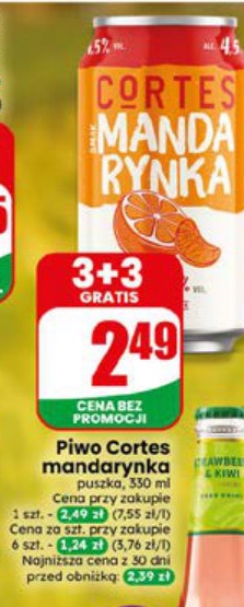 Piwo Cortes mandarynka
