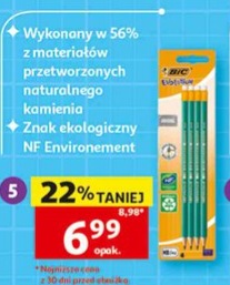 ołówki HB z gumką