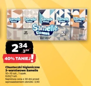 Chusteczki higieniczne 3-warstwowe