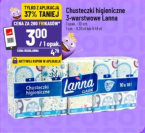 Chusteczki higieniczne 3-warstwowe