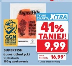 łosoś atlantycki w plastrach