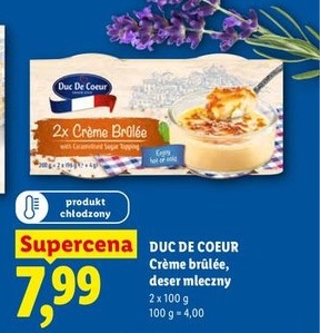 crème brûlée, deser mleczny