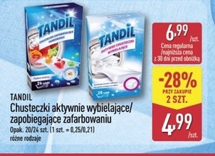 Chusteczki aktywnie wybielające/zapobiegające zafarbowaniu