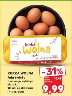 jaja świeże z wolnego wybiegu klasa L