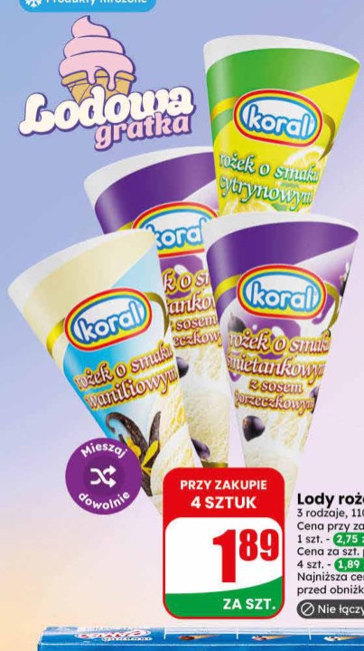lody rożek
