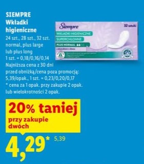 Wkładki higieniczne