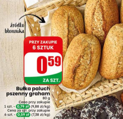 bułka paluch pszenny graham