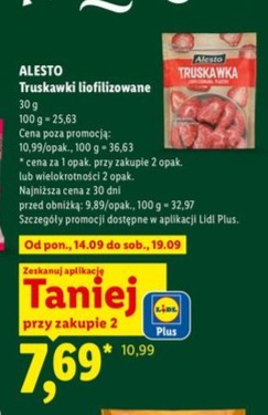 Truskawki liofilizowane