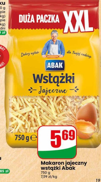 Makaron jajeczny wstążki