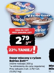 Deser mleczny z ryżem Belriso