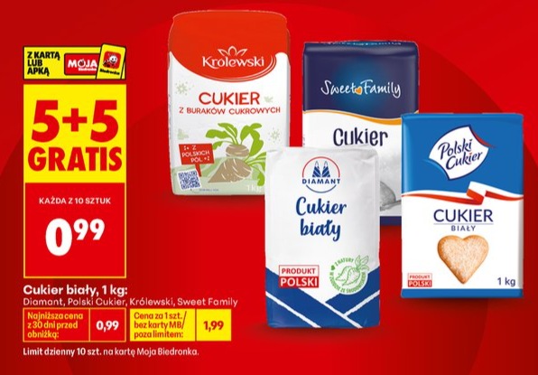 cukier biały różne marki