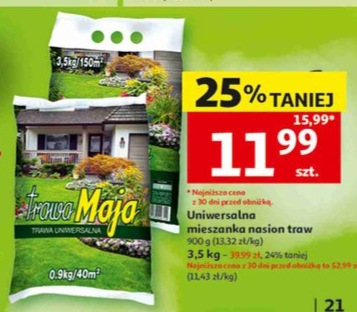 Mieszanka nasion traw uniwersalna