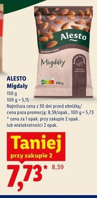 Migdały różne rodzaje