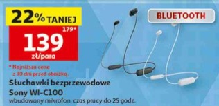 Słuchawki bezprzewodowe WI-C100