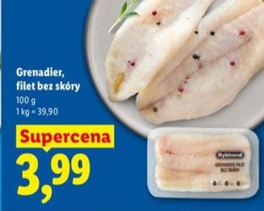 Grenadier filet bez skóry