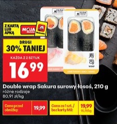 Double wrap Sakura surowy łosoś