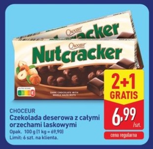 czekolada deserowa z całymi orzechami laskowymi