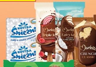 Lody czekoladowo-orzechowe w rożku