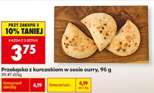 przekąska z kurczakiem w sosie curry