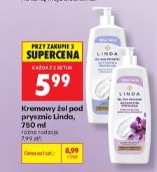 kremowy żel pod prysznic