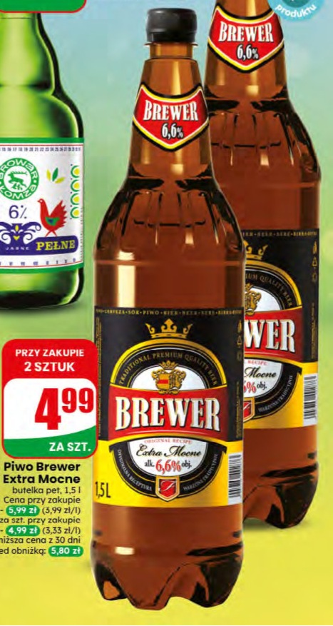 piwo Brewer Extra Mocne
