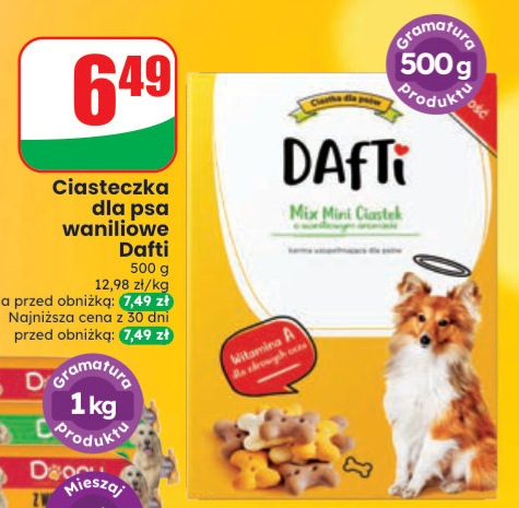 Ciasteczka dla psa waniliowe