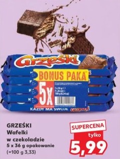wafelki w czekoladzie