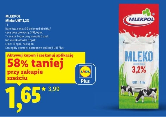 mleko UHT 3,2%
