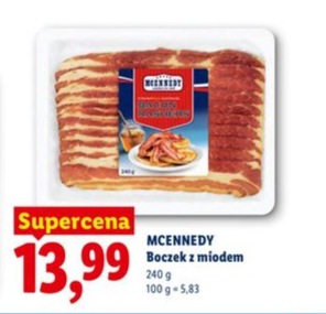 Boczek z miodem