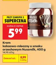 Krem kakaowo-mleczny o smaku orzechowym