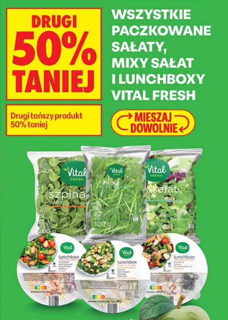 Wszystkie paczkowane sałaty, surówki i lunchboxy