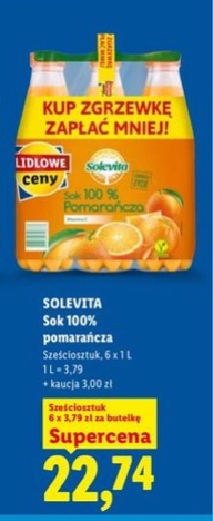 sok 100% pomarańcza