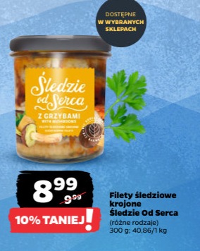 Filety śledziowe krojone