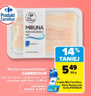 Miruna nowozelandzka filet bez skóry