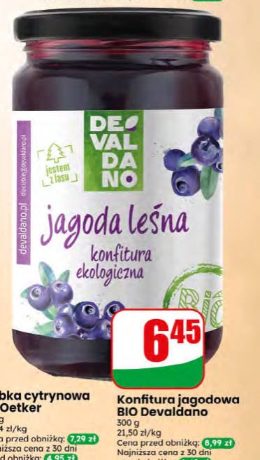 Konfitura jagodowa ekologiczna