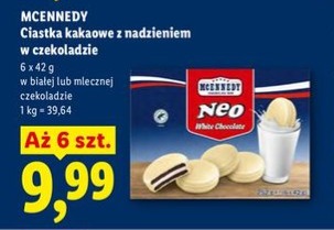 Ciastka kakaowe z nadzieniem w czekoladzie