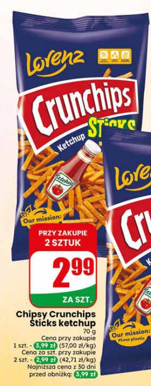 chipsy sticks ketchup