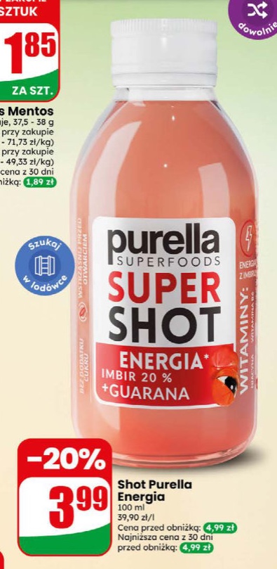 Shot energia imbir guarana