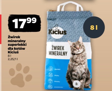 Żwirek mineralny superlekki dla kotów