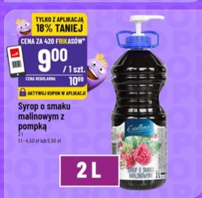 syrop malinowy z pompką