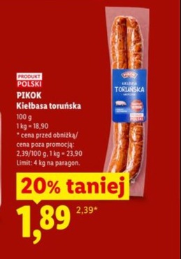 kiełbasa toruńska