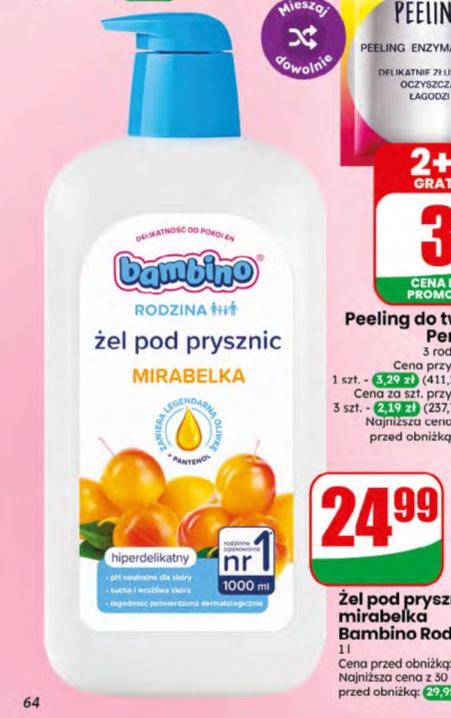 Żel pod prysznic mirabelka