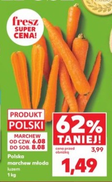 marchew młoda