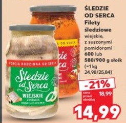 Filety śledziowe wiejskie z suszonymi pomidorami