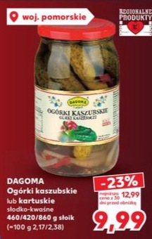 Ogórki kaszubskie lub kartuskie słodko-kwaśne