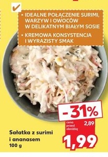 sałatka z surimi i ananasem