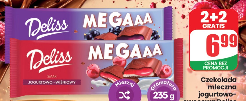 czekolada mleczna jogurtowo-owocowa